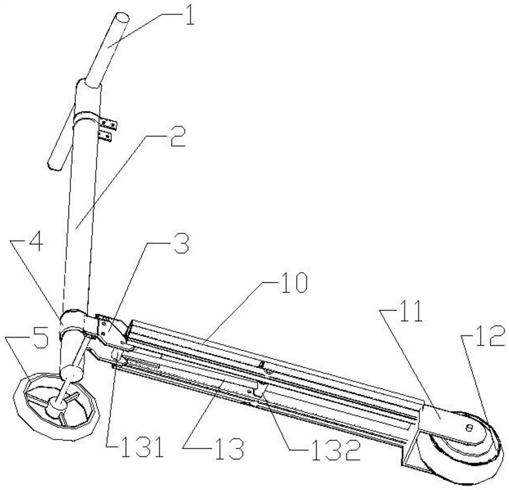 Automatic folding scooter