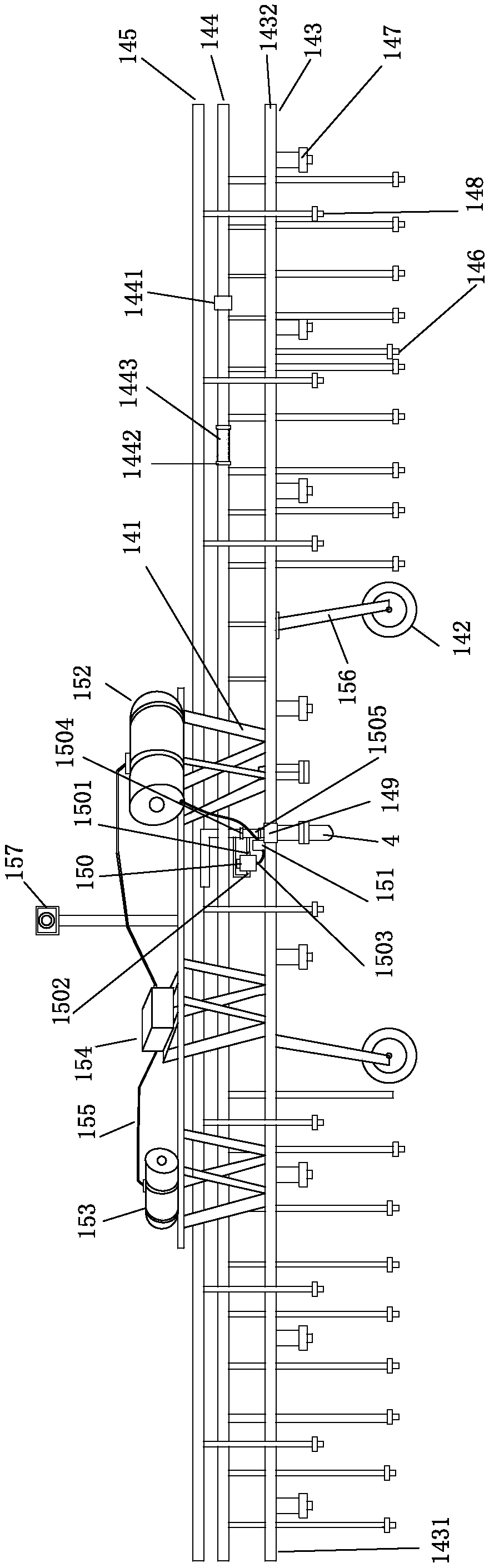 High-efficiency integrated irrigation machine of water and fertilizers