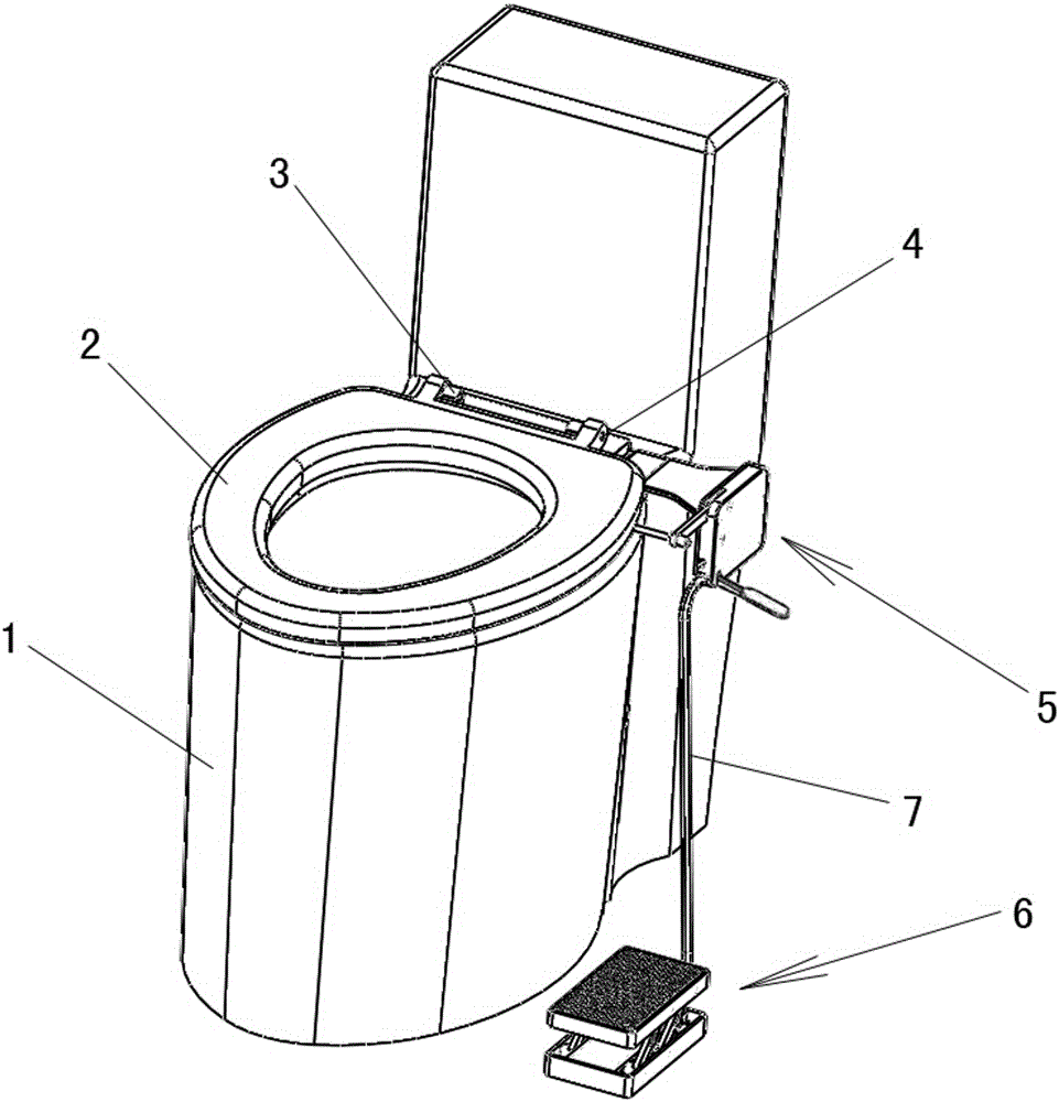 Pedal controllable upper-and-lower type cushion turn-over device