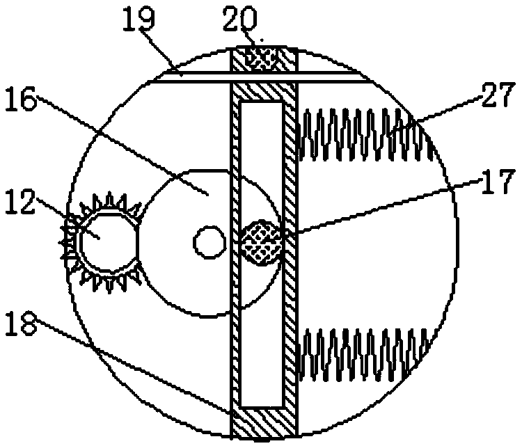 High-efficiency drying device for organic fertilizer production