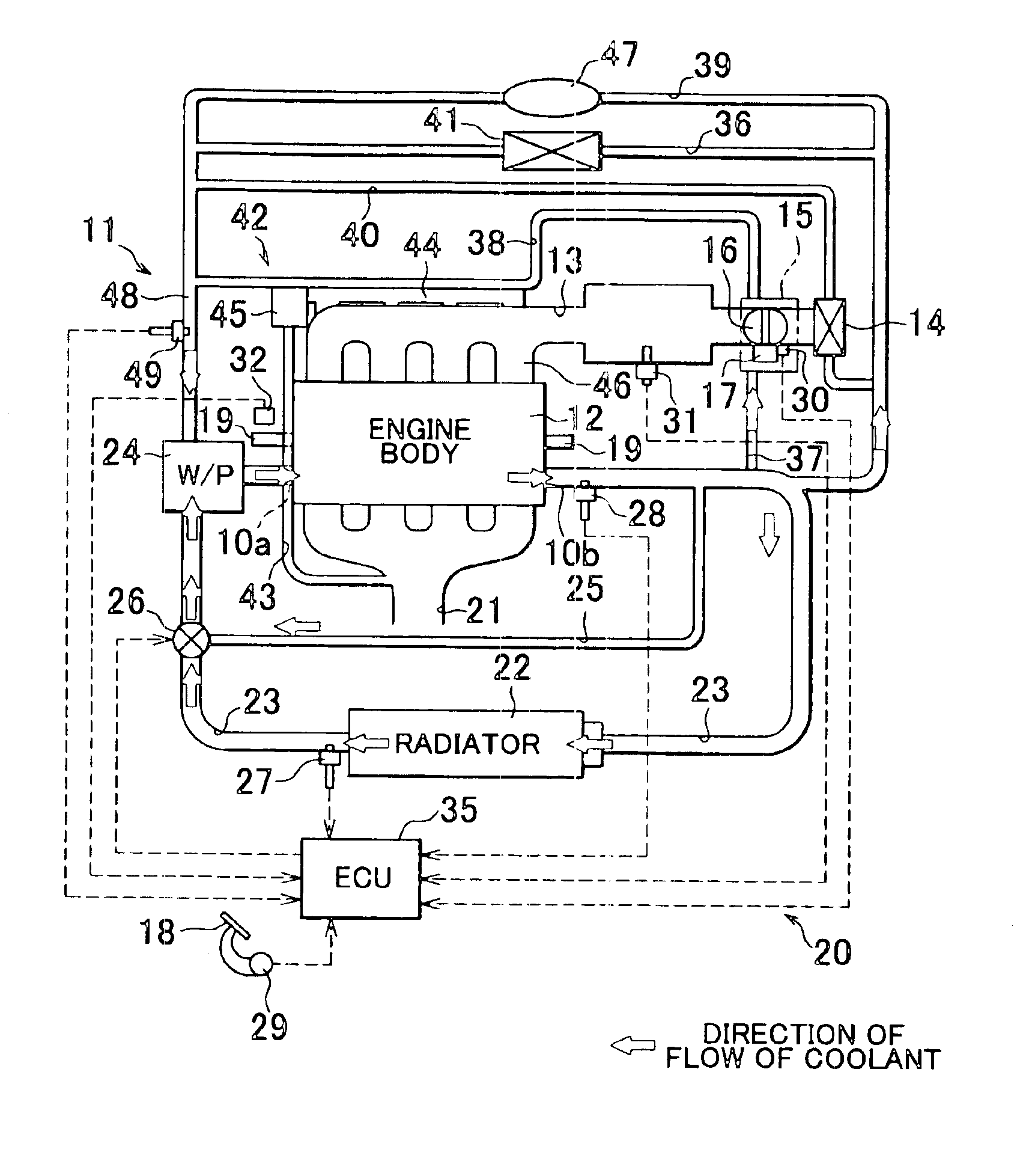 Cooling system for internal combustion engine