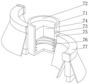 Smoke dust discharge fan device