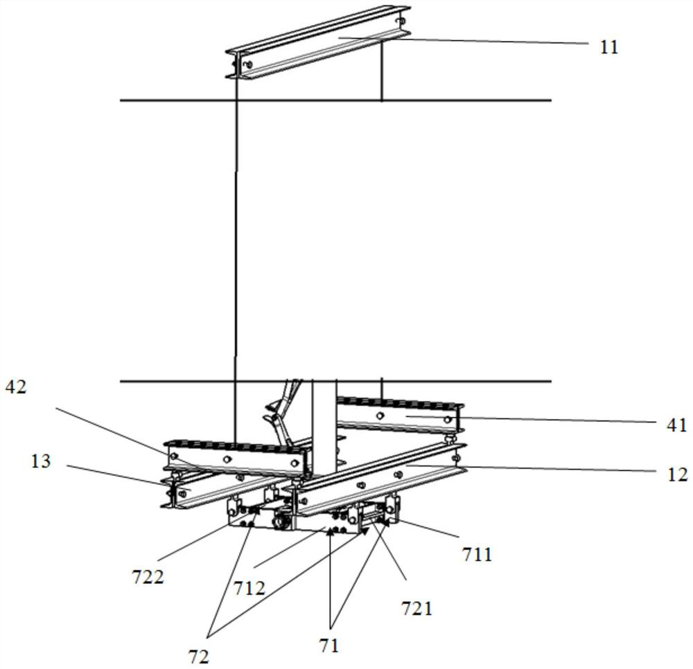 A helicopter landing gear loading device