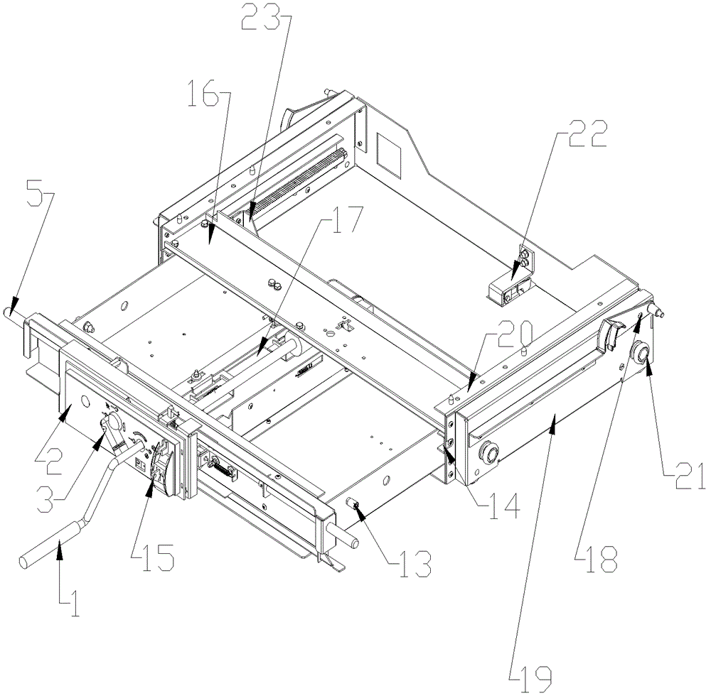 Handcart mechanism of circuit breaker