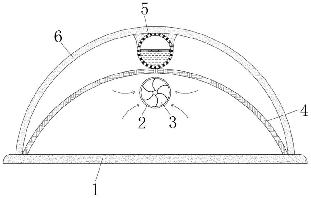 Safety helmet with automatic heat dissipation function