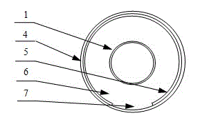 Metal vacuum high-temperature heat collection pipe