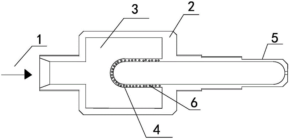 Gas combustion filter