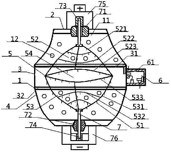 High-temperature vapor type medicinal disinfection device