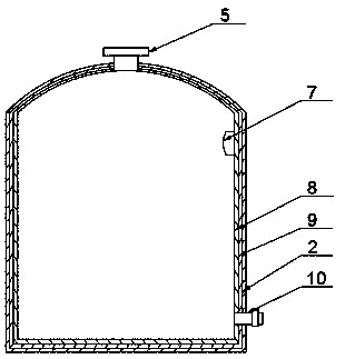 High-stability metal pressure vessel tank