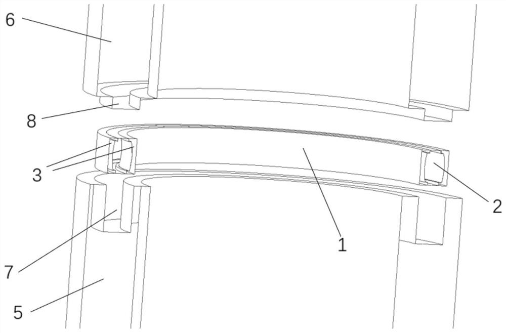 Metal graphite symbiotic high-temperature fluid sealing element forming process method