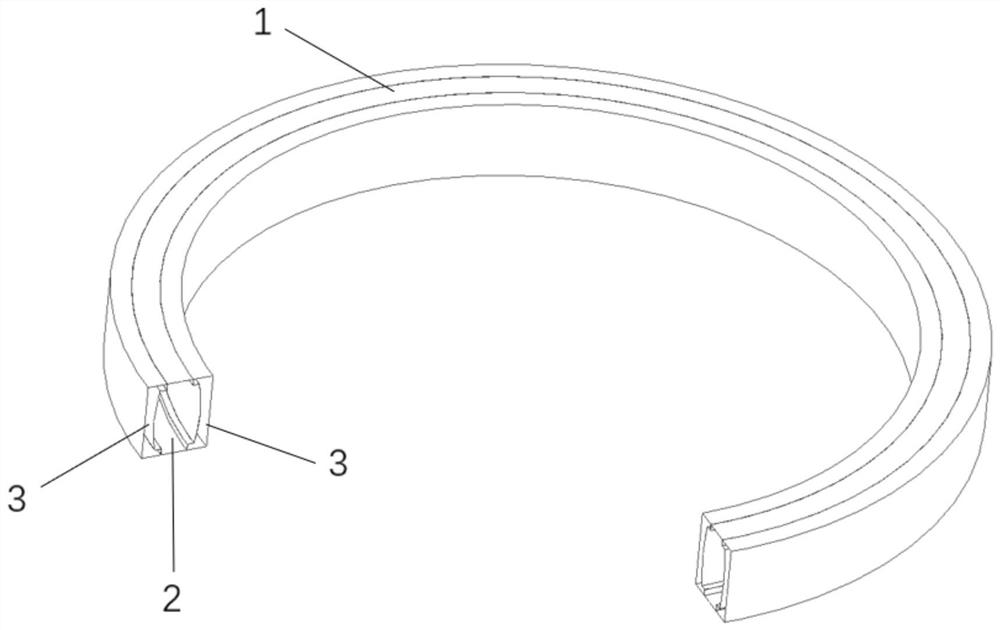 Metal graphite symbiotic high-temperature fluid sealing element forming process method