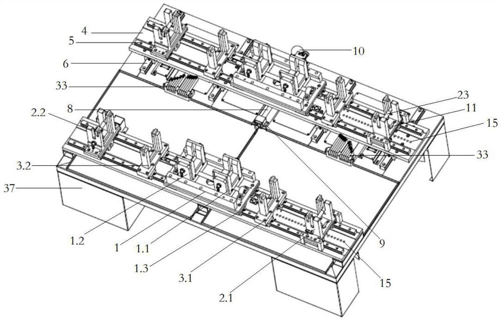 High-precision split charging device for single rear axle of commercial vehicle