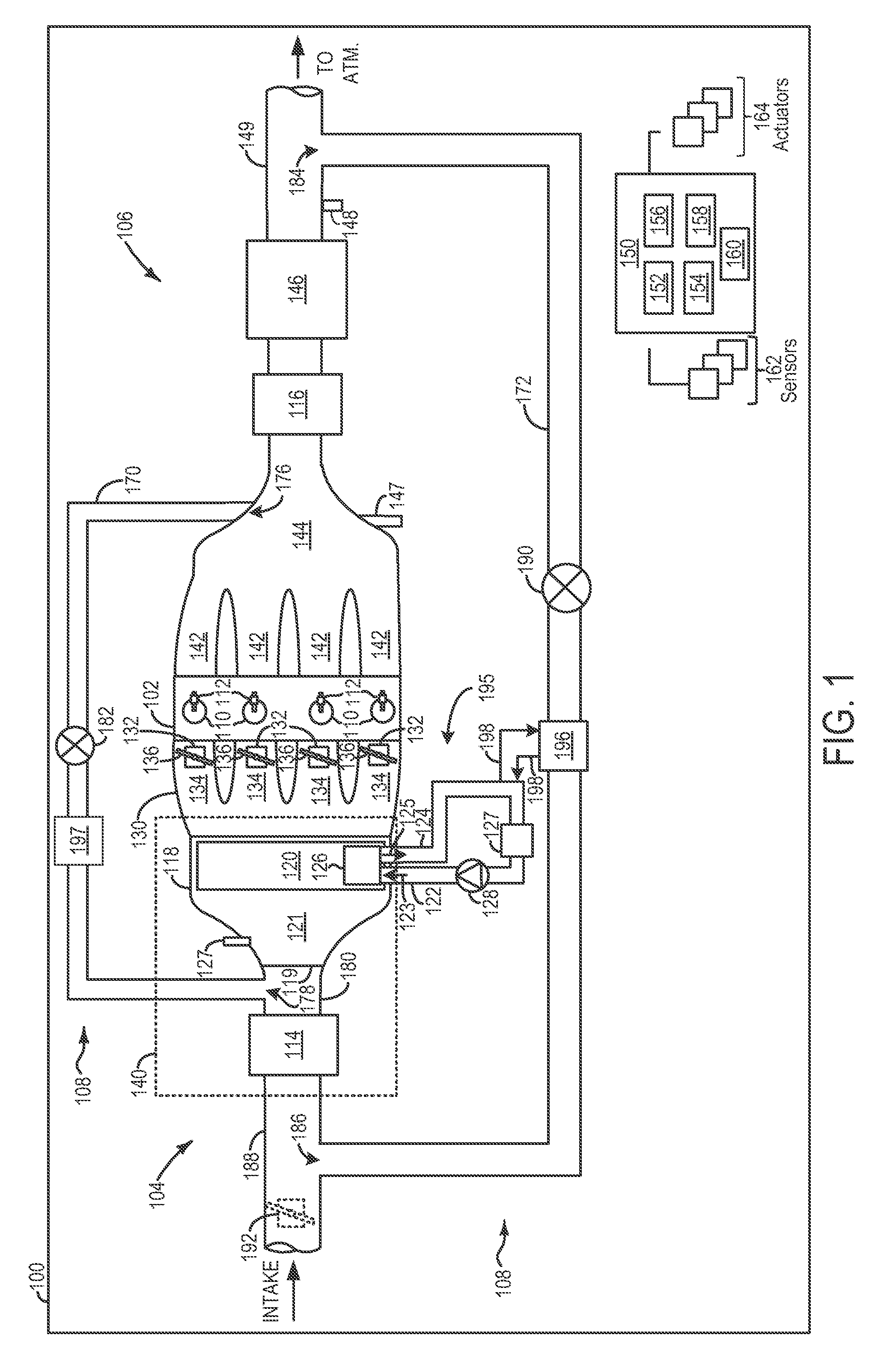 Intake system with an integrated charge air cooler