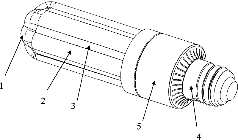 A kind of heat-dissipating LED lamp and its manufacturing method