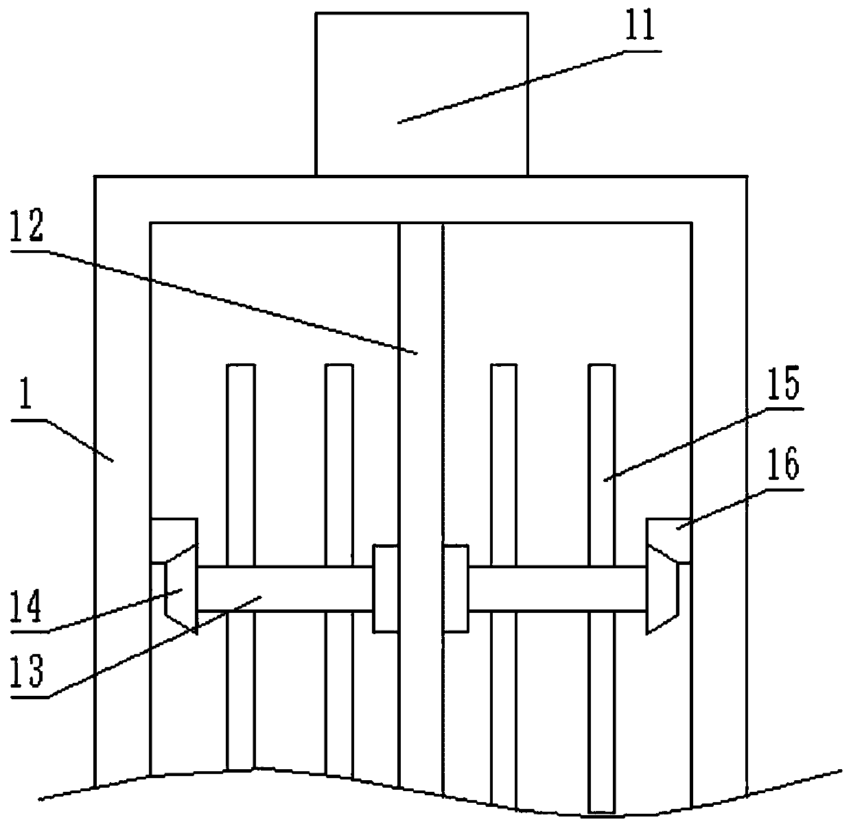 Chemical industry fermentation device capable of performing uniform stirring