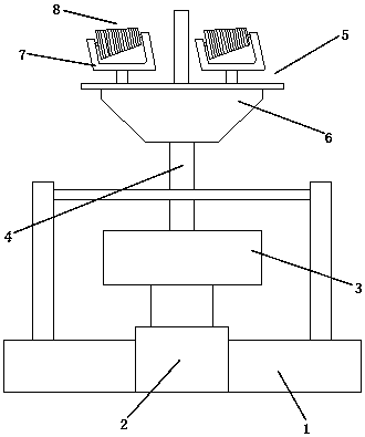 Clamping type raise boring machine