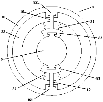 Clamping type raise boring machine