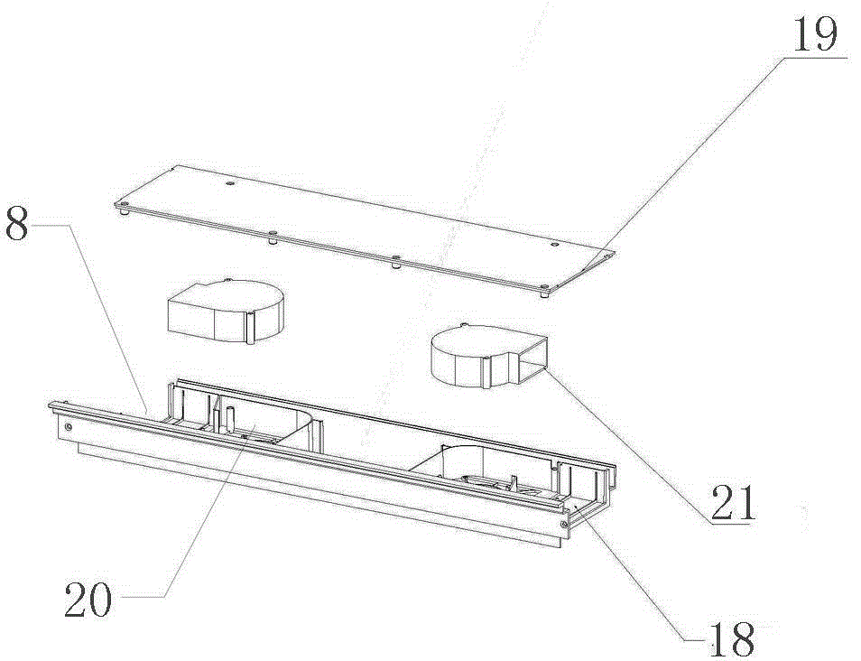 Indoor air circulating, purifying and humidifying device