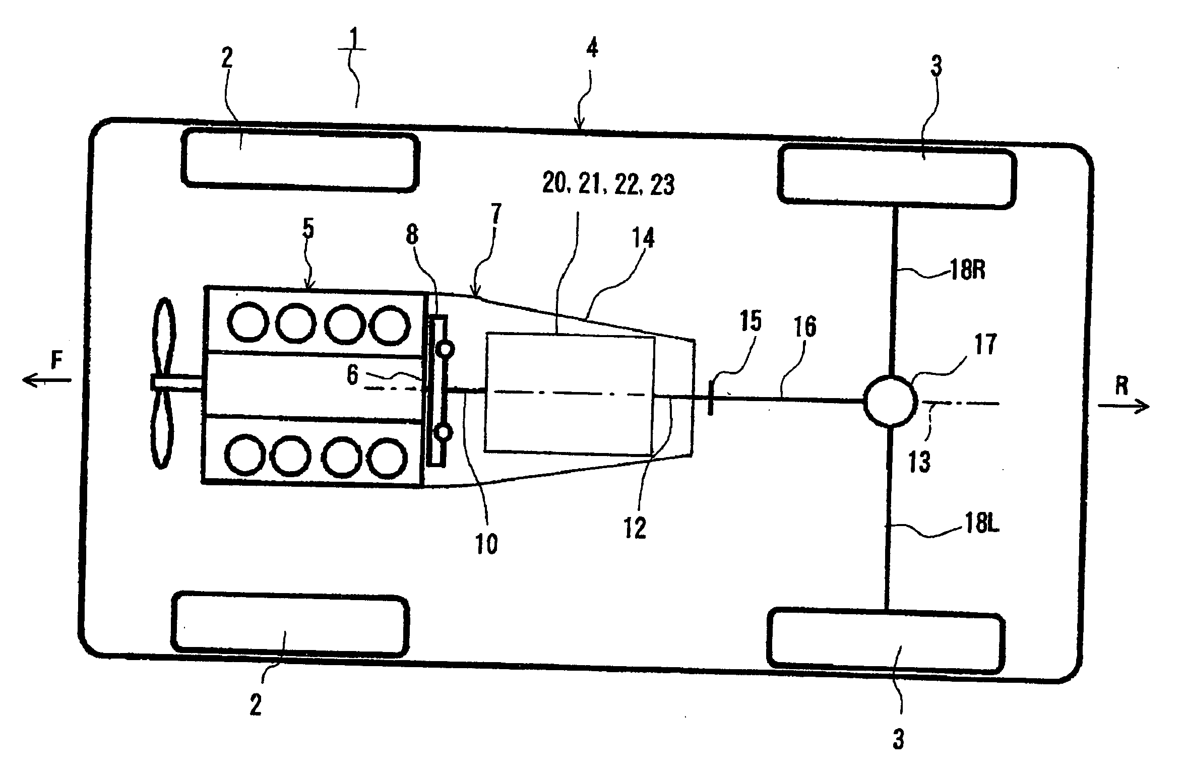 Hybrid driving unit and vehicle carrying the same