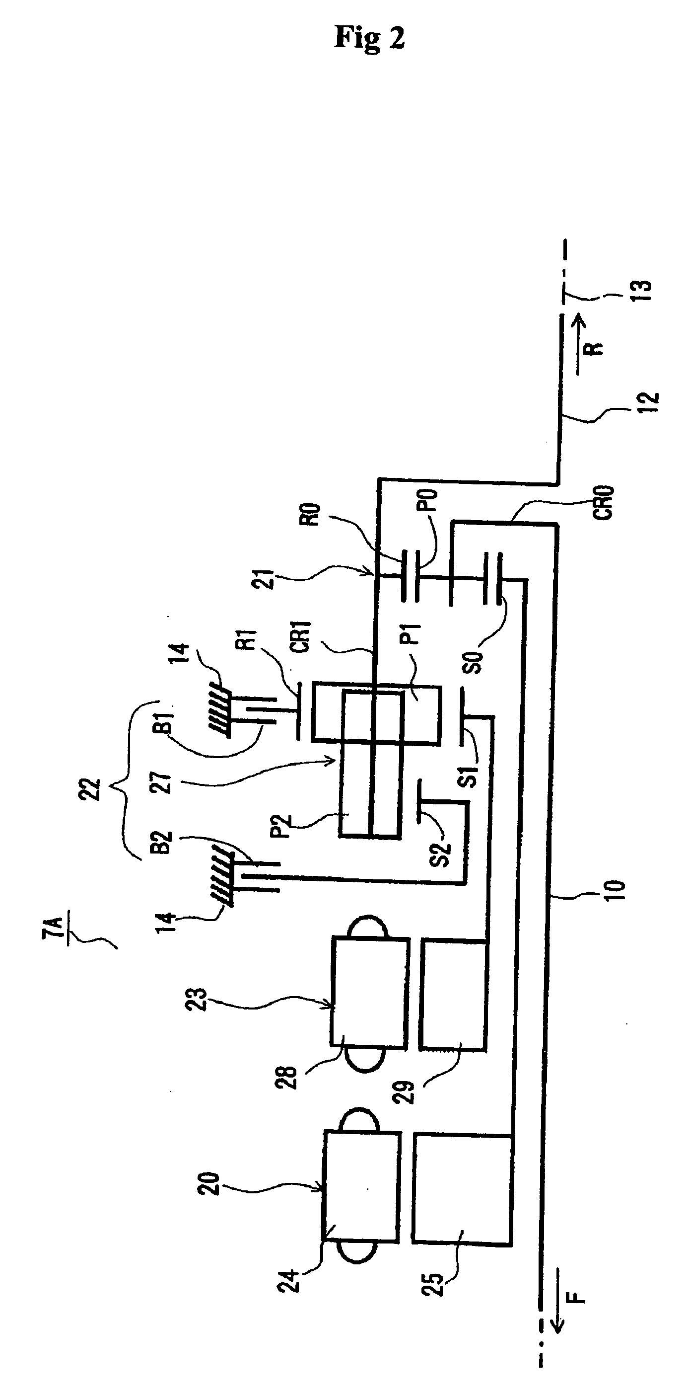 Hybrid driving unit and vehicle carrying the same