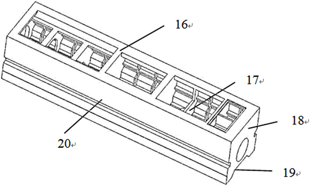 Method for testing residual stress distribution of ram casting for large-scale machine tool by blind hole method