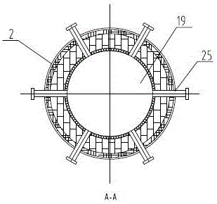 Liquid state deslagging and graded gasifying reaction furnace of constant pressure fixed bed of water cooling wall