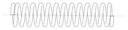 Nickel-titanium spring having high output force value ratio under high and low temperatures