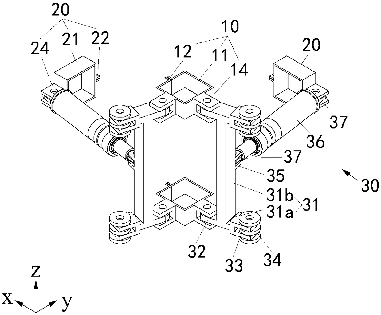 Verticality control device for vertical structural column of integral steel platform formwork and construction method