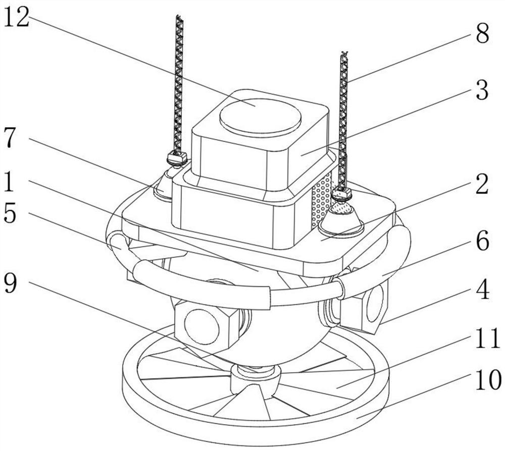 A hanging air filter and deflocculation device for indoor manual fun exercise