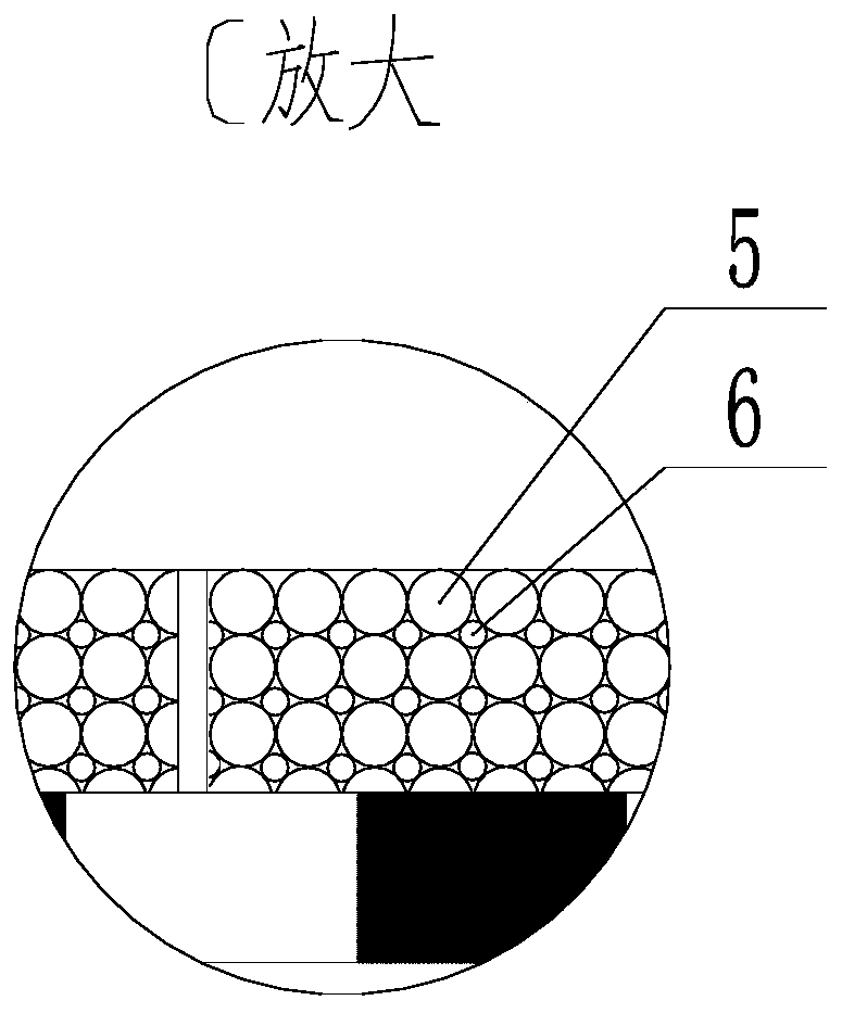 Composite sealing device of steel ball and strong magnet for sintering machine