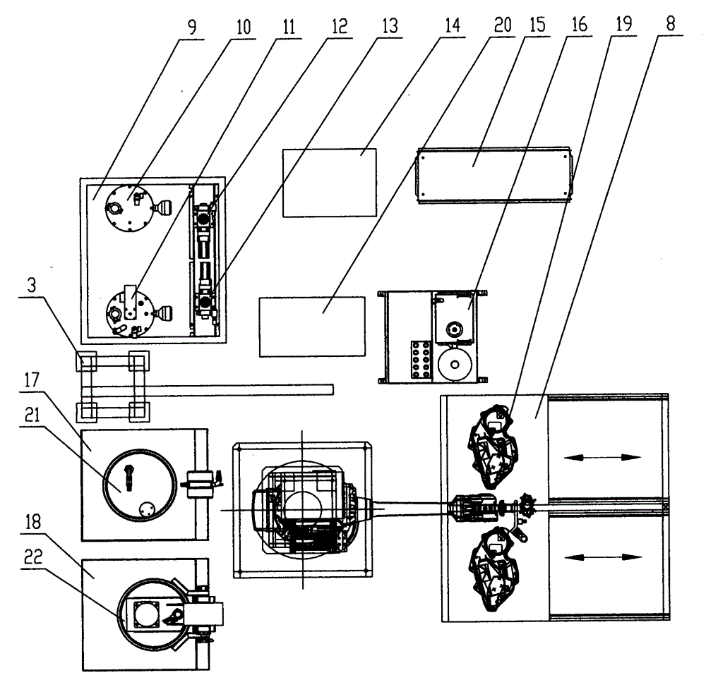 Five-axis robot gumming equipment and technology