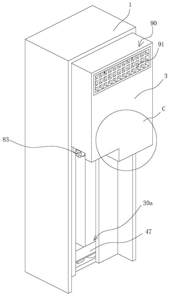 A liftable wall-mounted charging pile for new energy vehicles