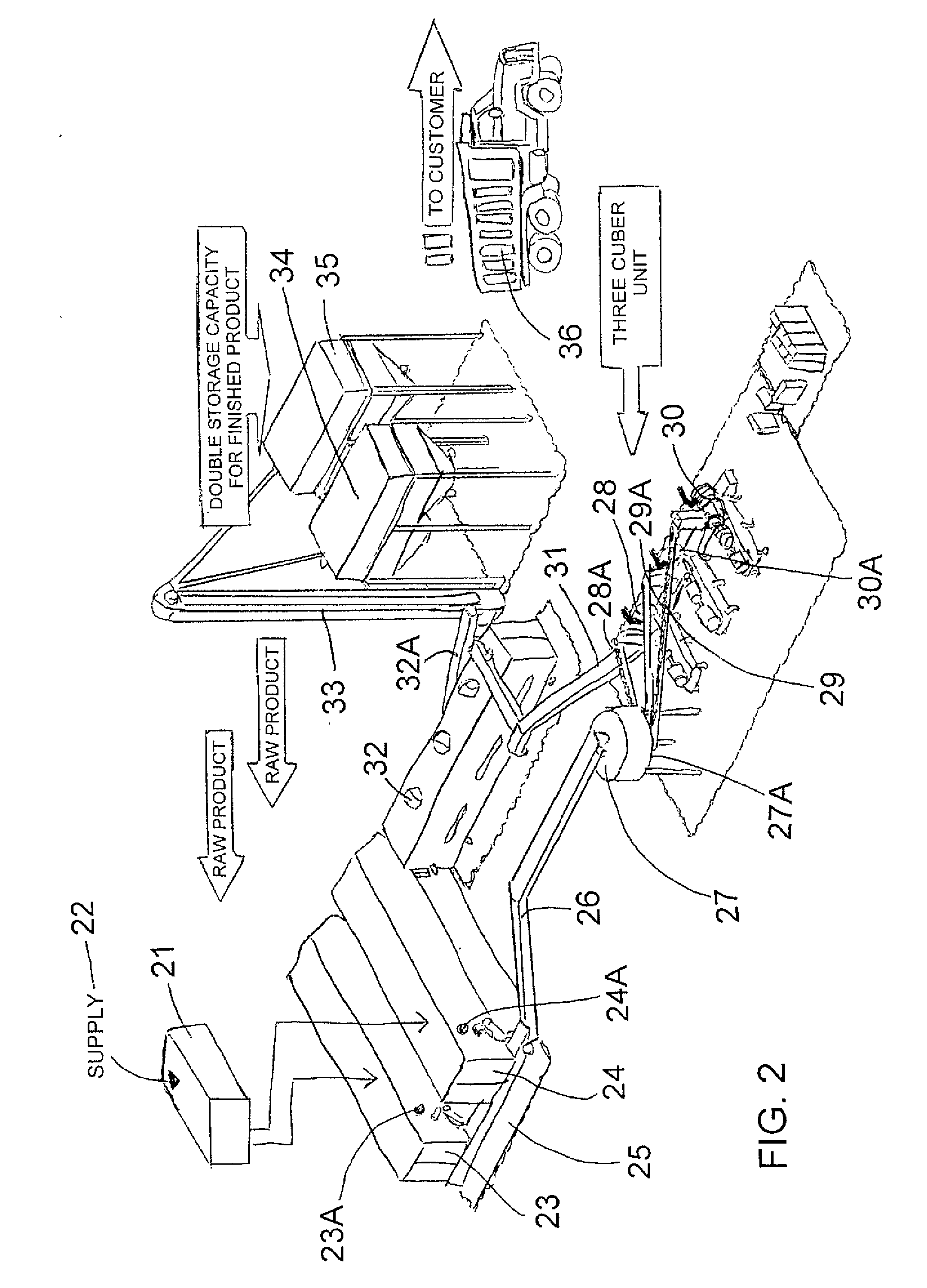 Cubing machine for manufacture of plant biomass solid fuel