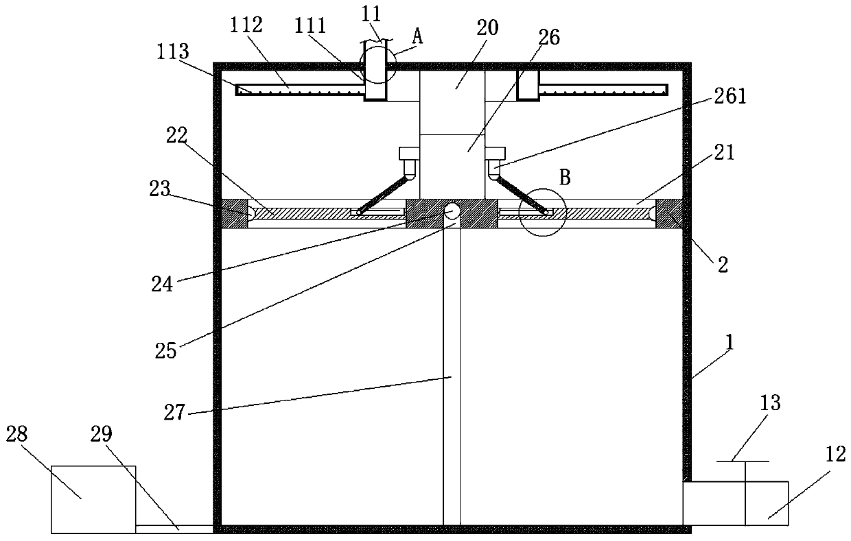 Primary pulp diluting device for anti-radiation fabric