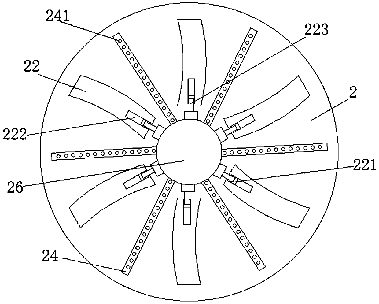 Primary pulp diluting device for anti-radiation fabric