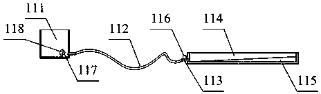 Intelligent spray device used for environmental engineering