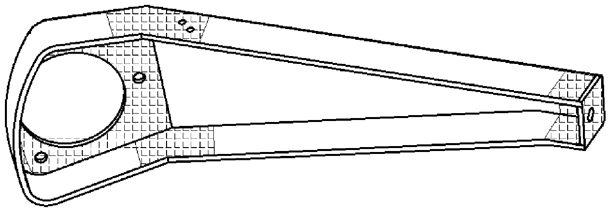 Off-road vehicle composite trailing arm and manufacturing method thereof