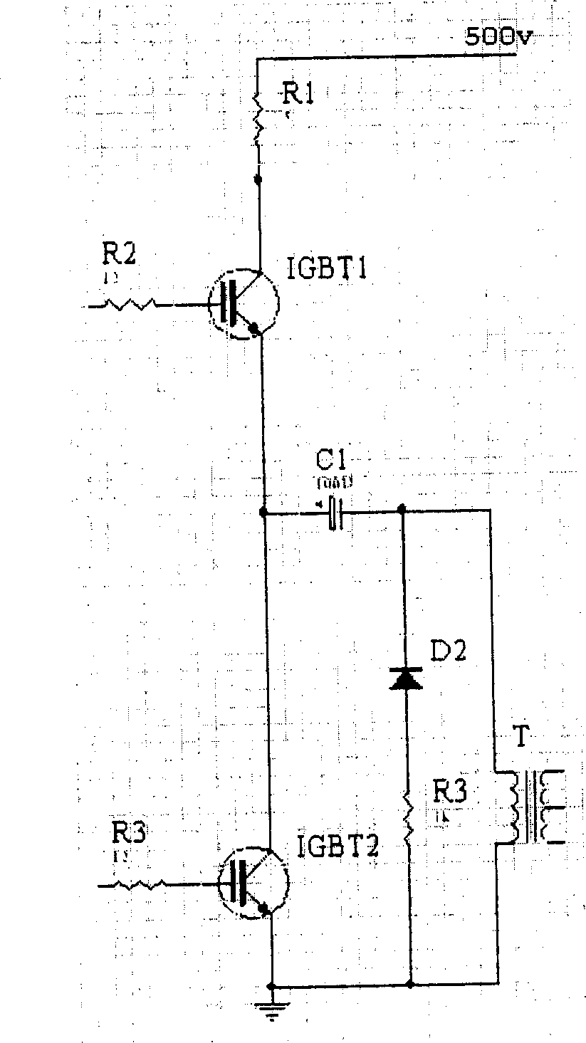 High power microwave power amplifier high-voltage pulse power supply