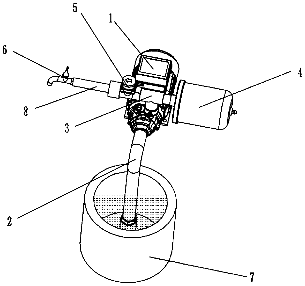 Water pump structure for controlling self-start and self-stop through flow and using method thereof