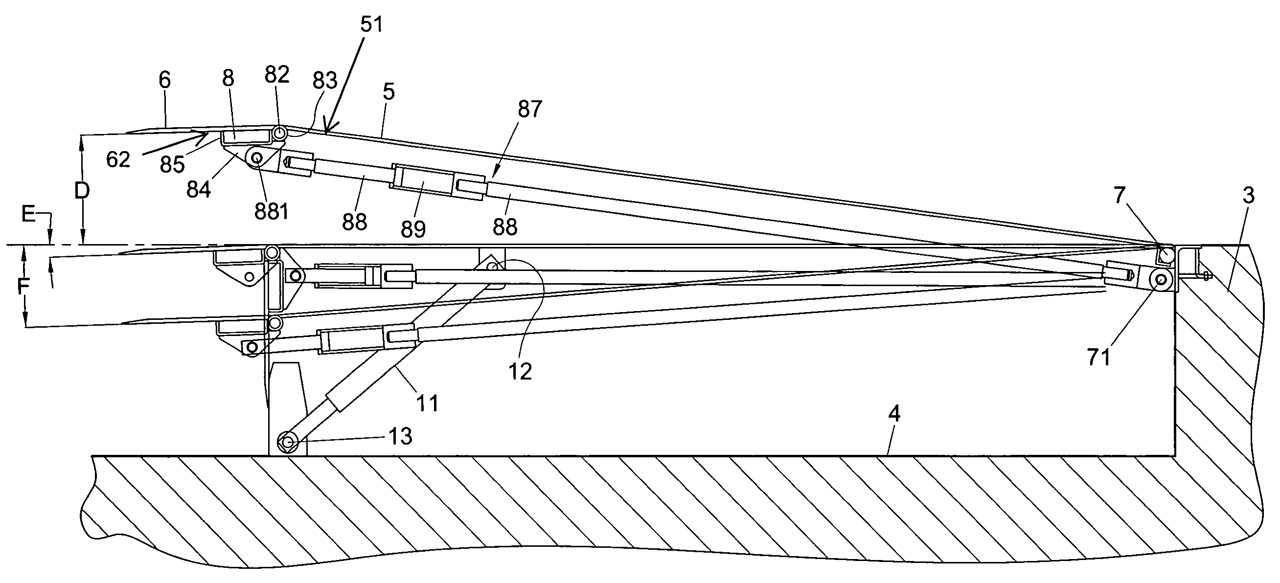 Dock leveller, lip for dock leveller and lip hinge construction