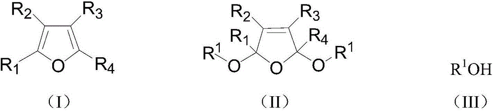 A kind of preparation method of 2,5-dialkoxy dihydrofuran compound