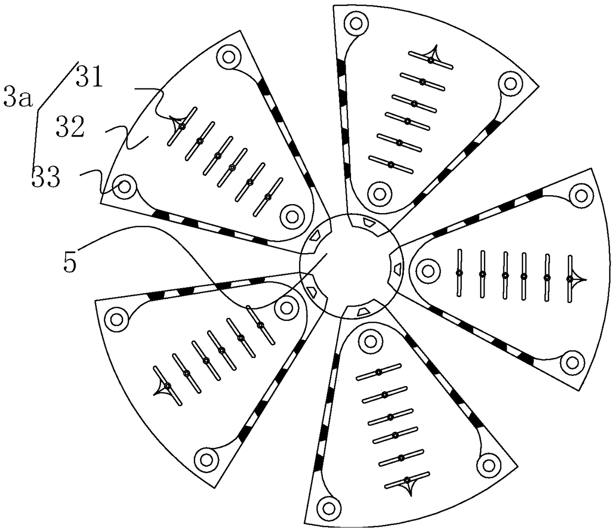 Shunt anti-stripping biological rotary disc sewage treatment device