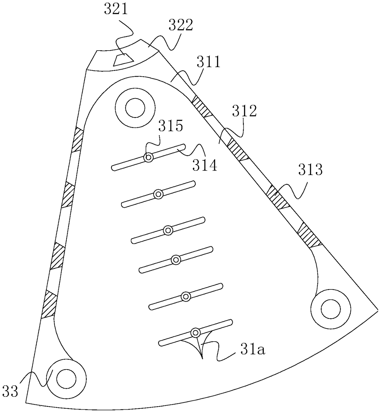 Shunt anti-stripping biological rotary disc sewage treatment device