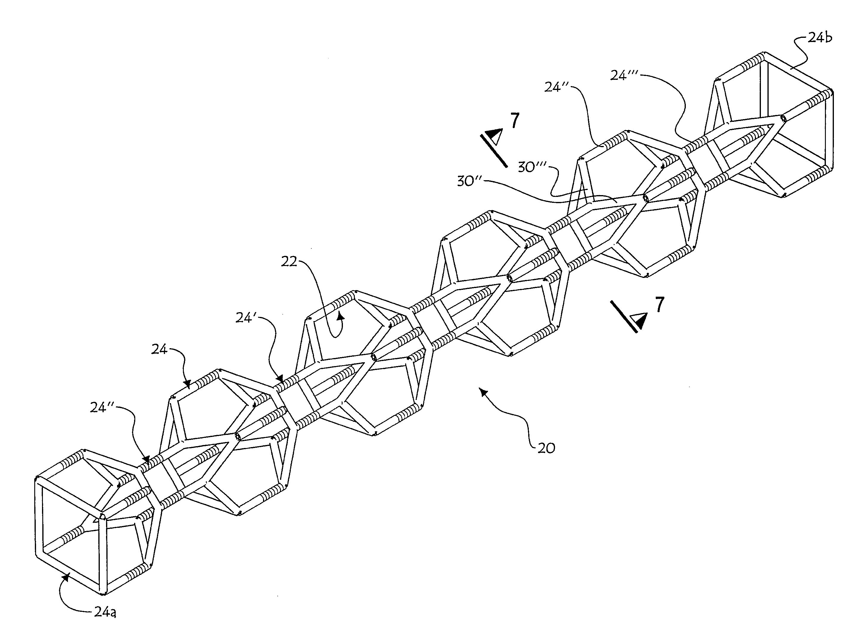 Magnetically induced radial expansion vascular stent