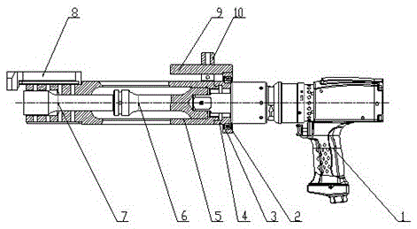 A kind of tightening and lengthening transition mechanism