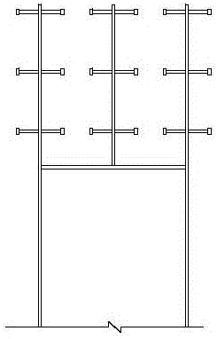 Steel K brace-hollow concrete column pier