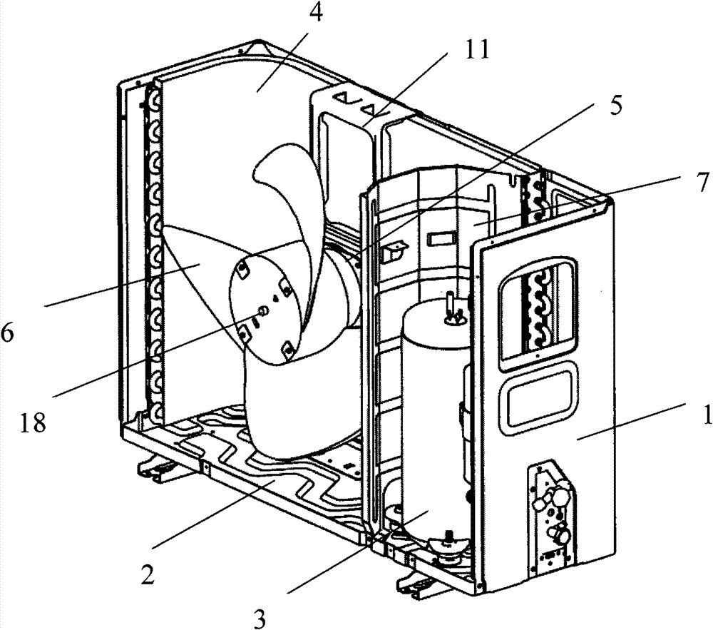 Split type air conditioner outdoor machine