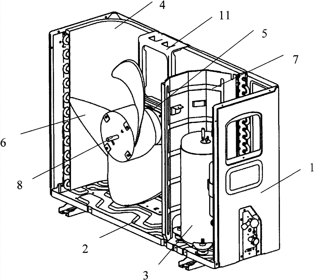 Split type air conditioner outdoor machine