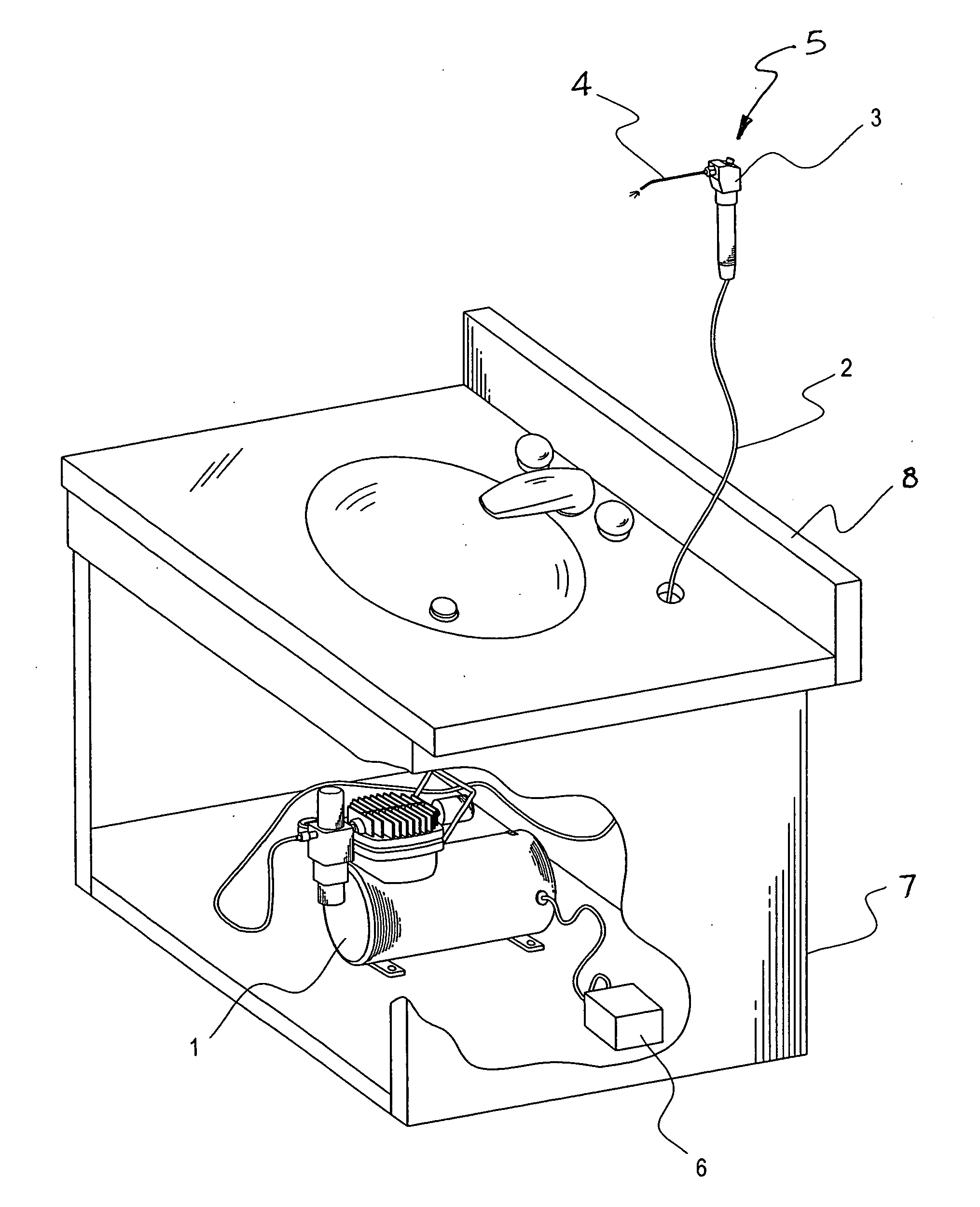 Pneumatic dental care device