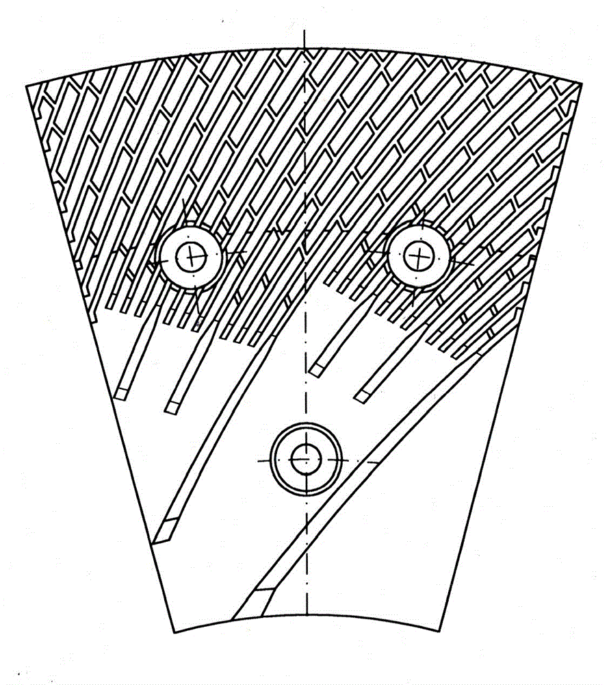 Grinding slice of defibrator